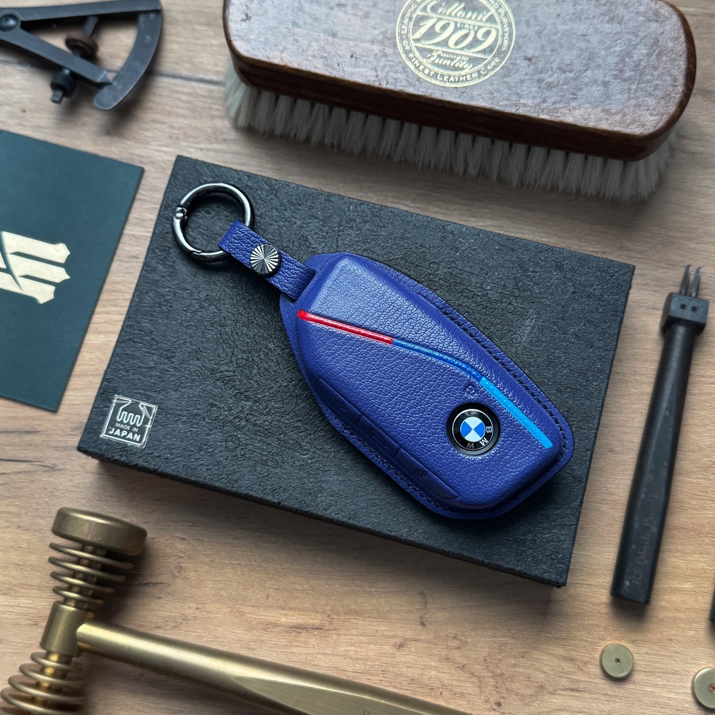 BMW Car Key Fob Cover Leather