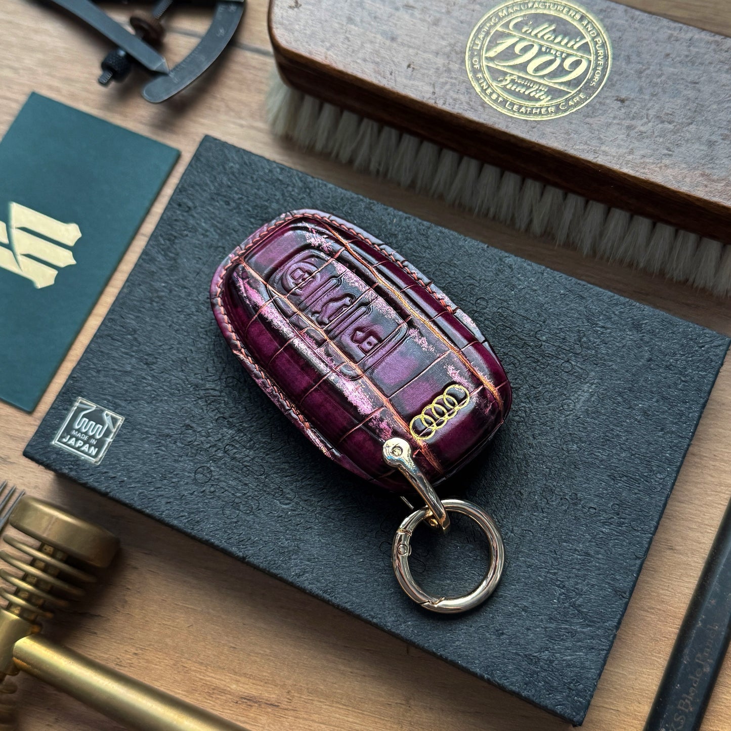 Audi Car Key Fob Cover Leather