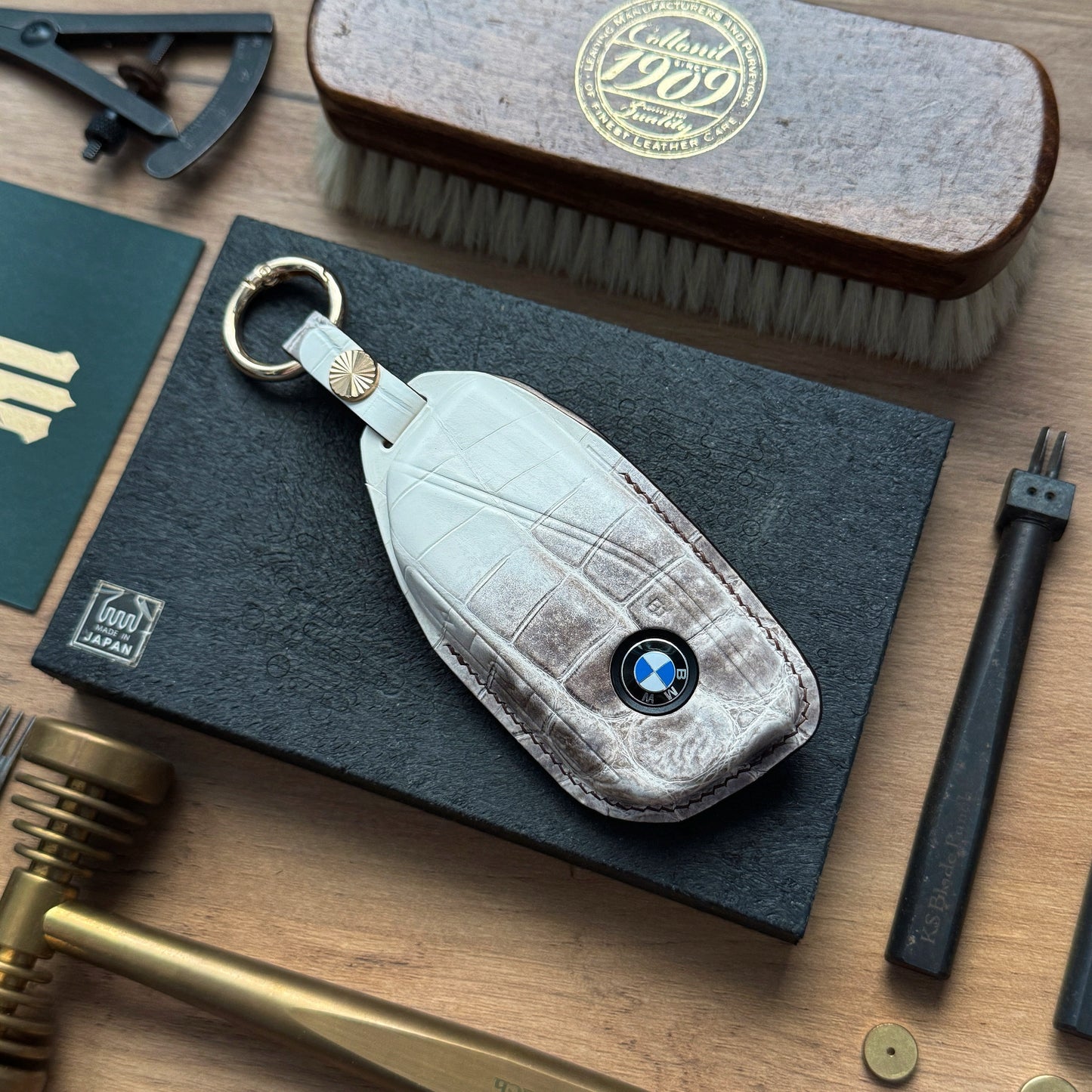 BMW Car Key Fob Cover Leather