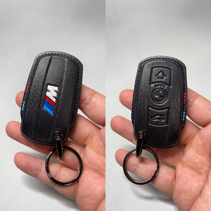 BMW Car Key Fob Cover Leather