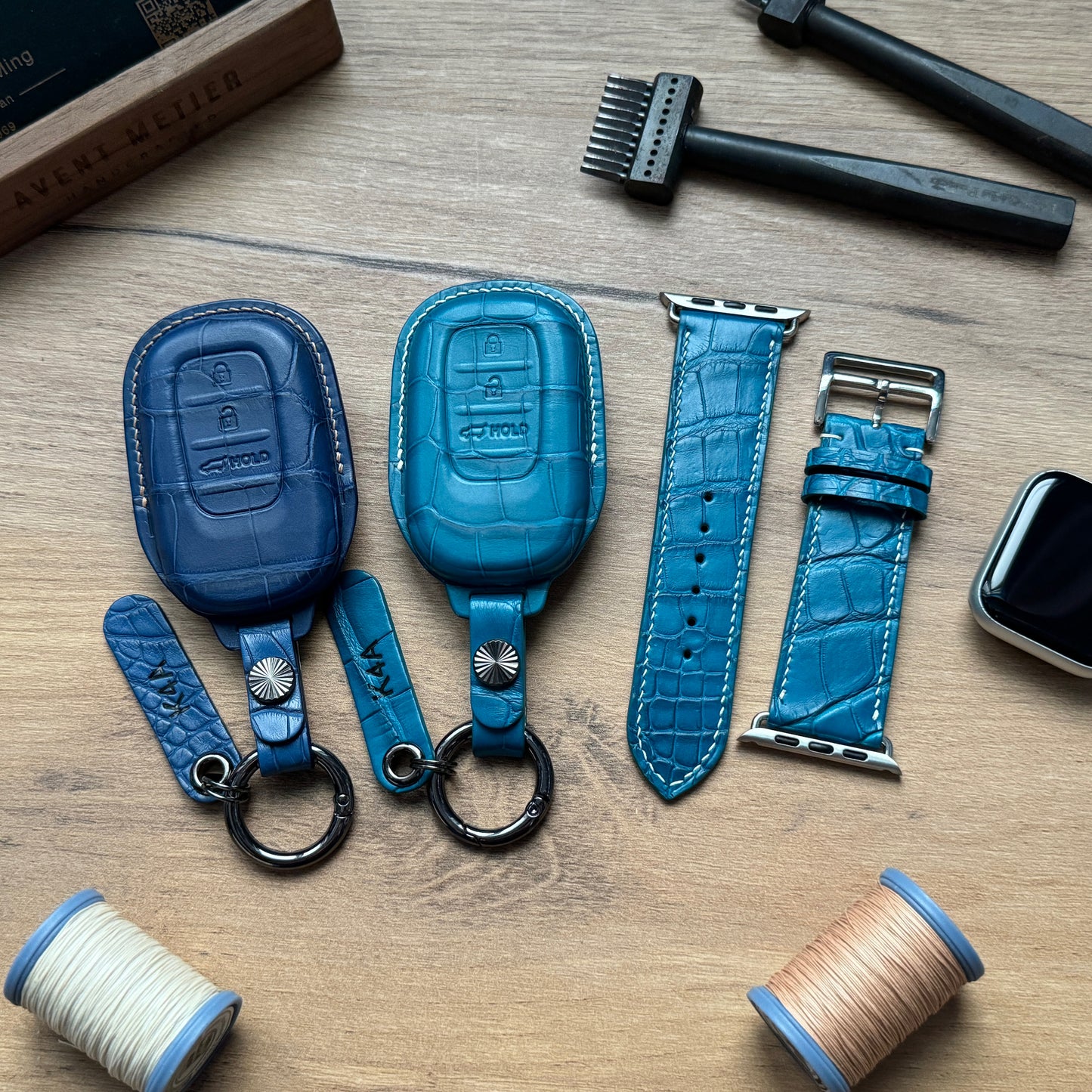 Honda Car Key Fob Cover Leather