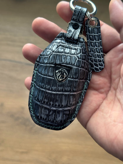 Peugeot Car Key Fob Cover Leather