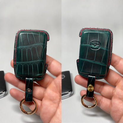 Mazda Car Key Fob Cover Leather