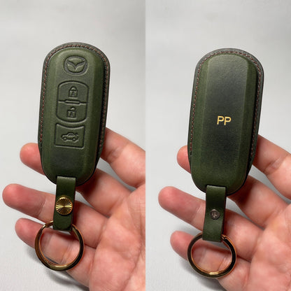 Mazda Car Key Fob Cover Leather