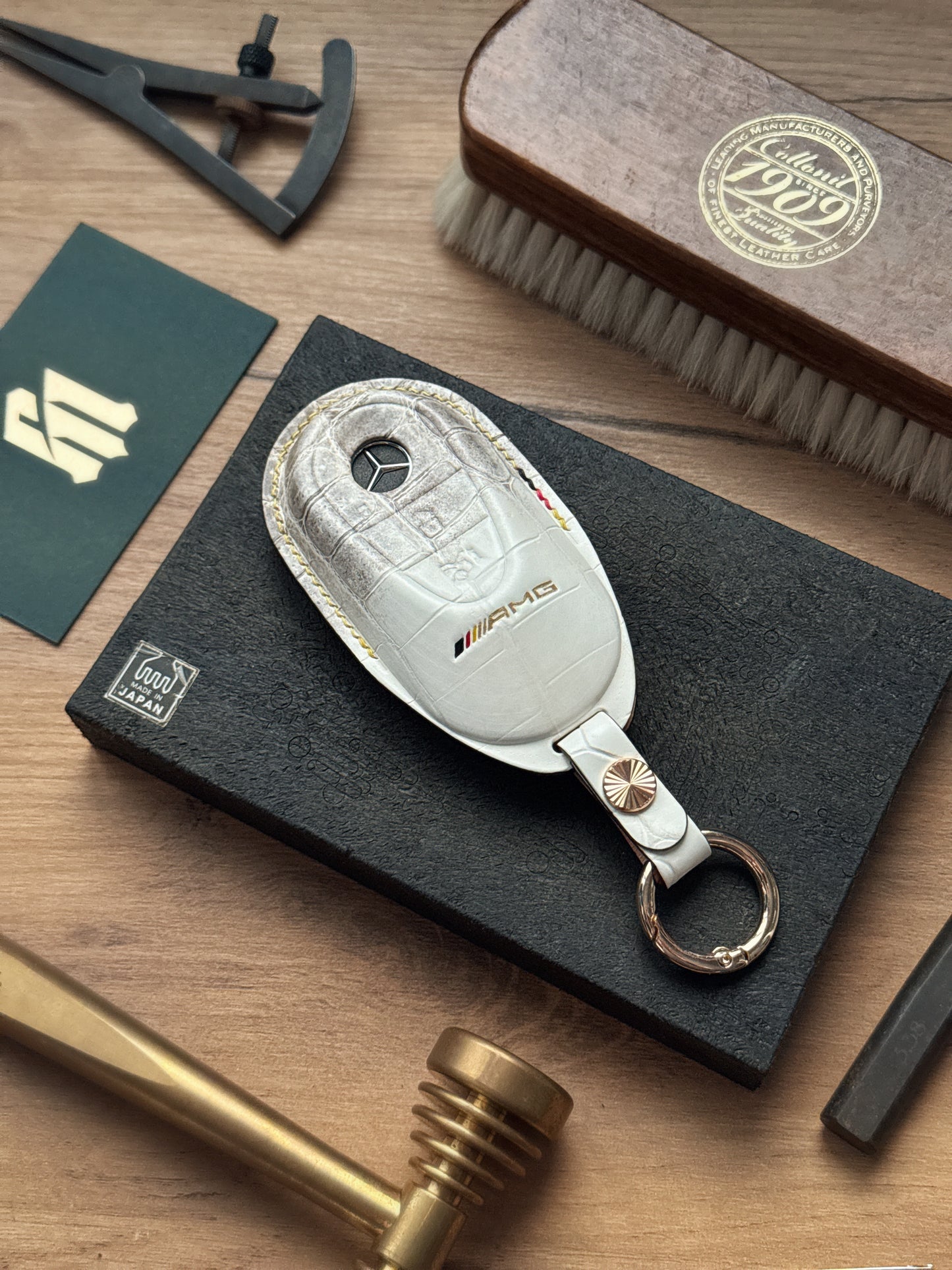 Mercedes Car Key Fob Cover Leather