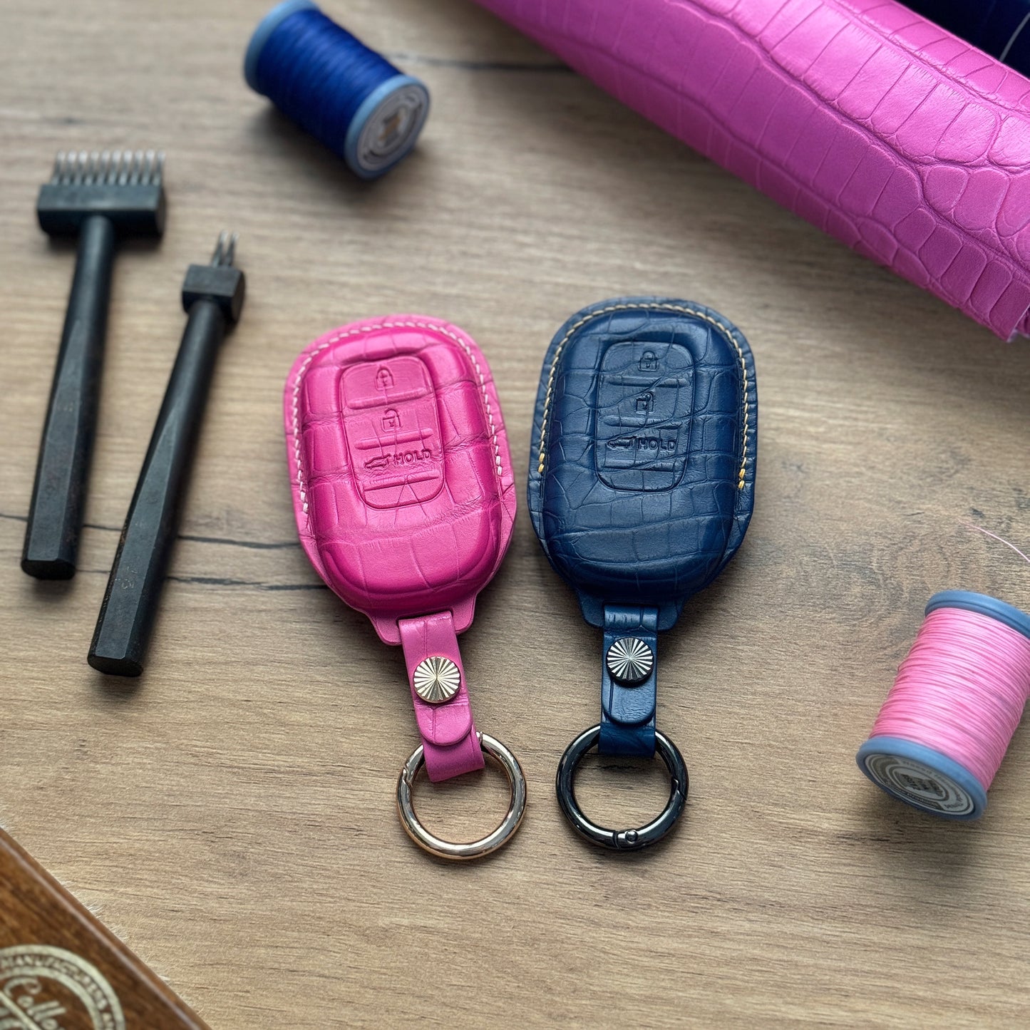 Honda Car Key Fob Cover Leather