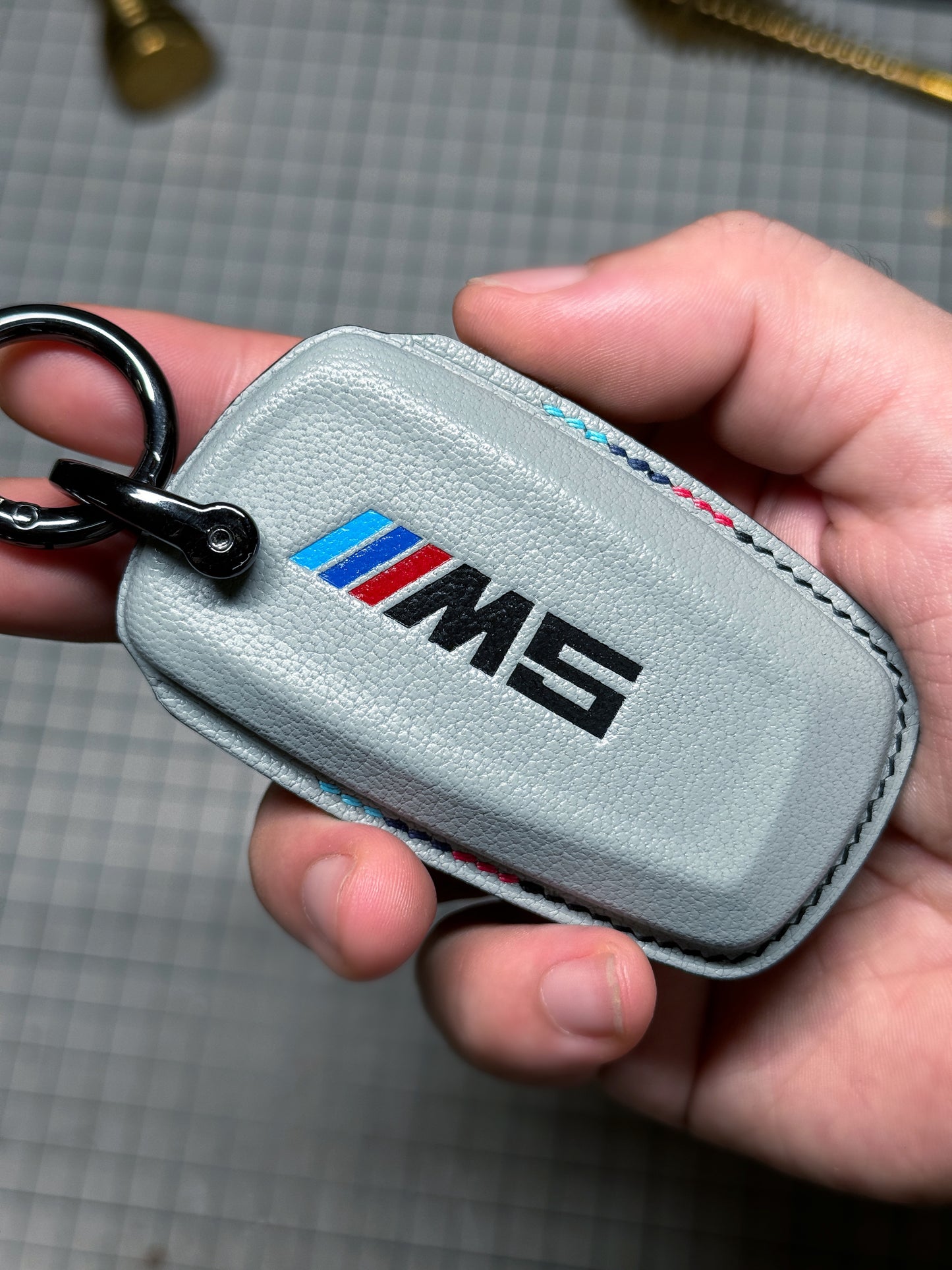 BMW Car Key Fob Cover Leather