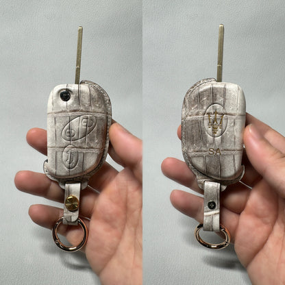 Maserati Car Key Fob Cover Leather