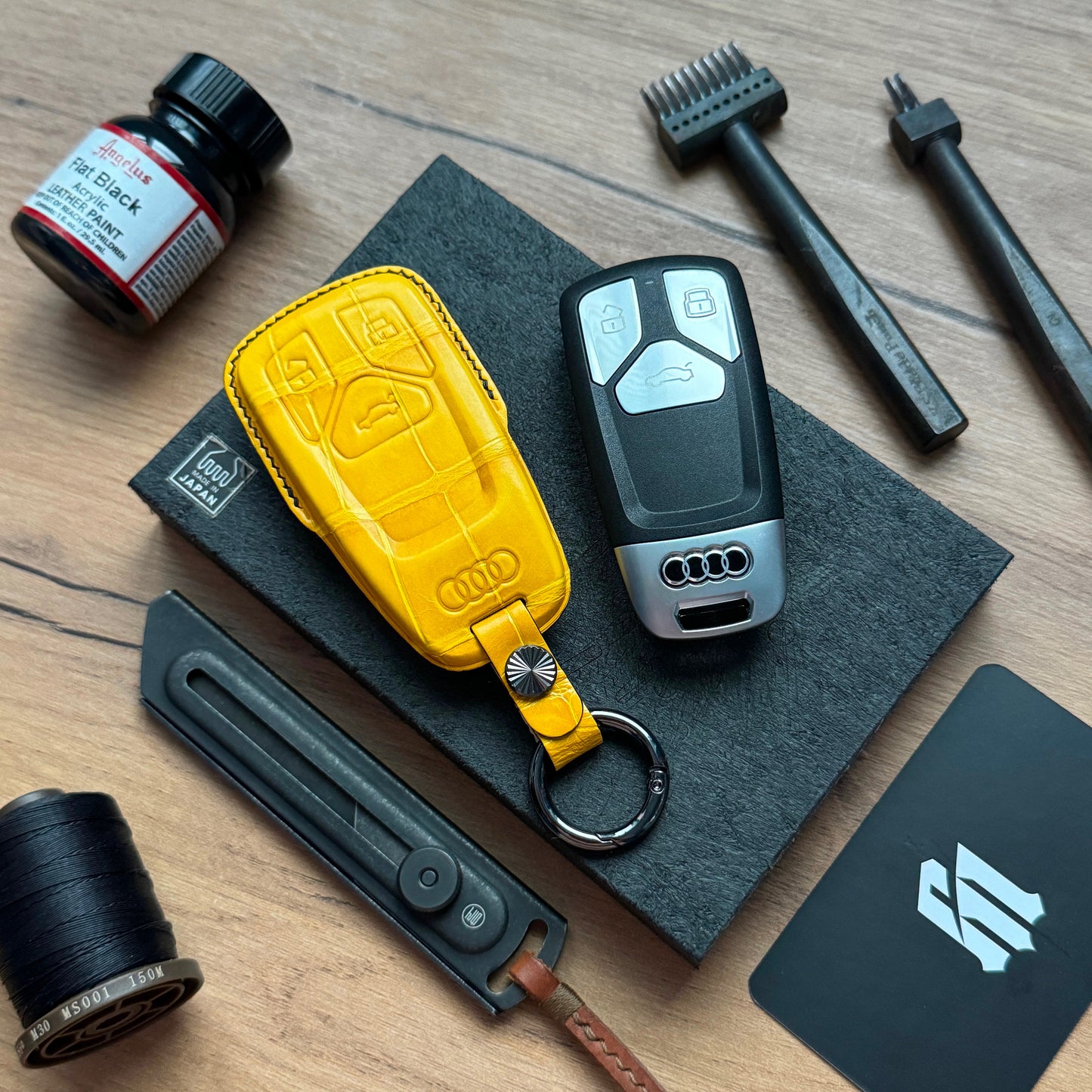 Audi Car Key Fob Cover Leather