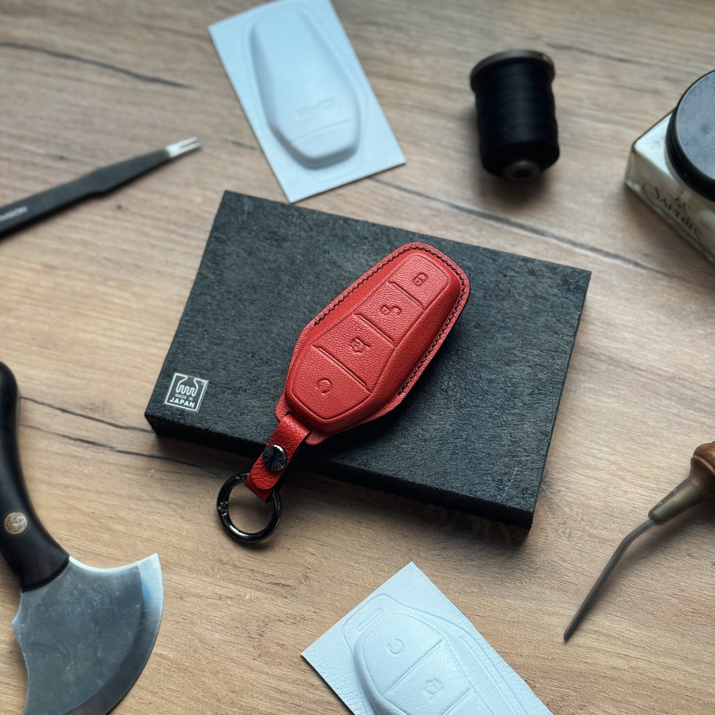 BYD Car Key Fob Cover Leather