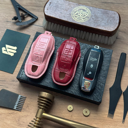 Porsche Car Key Fob Cover Leather