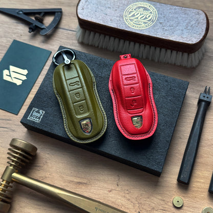 Porsche Car Key Fob Cover Leather