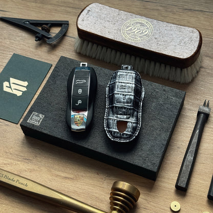 Porsche Car Key Fob Cover Leather