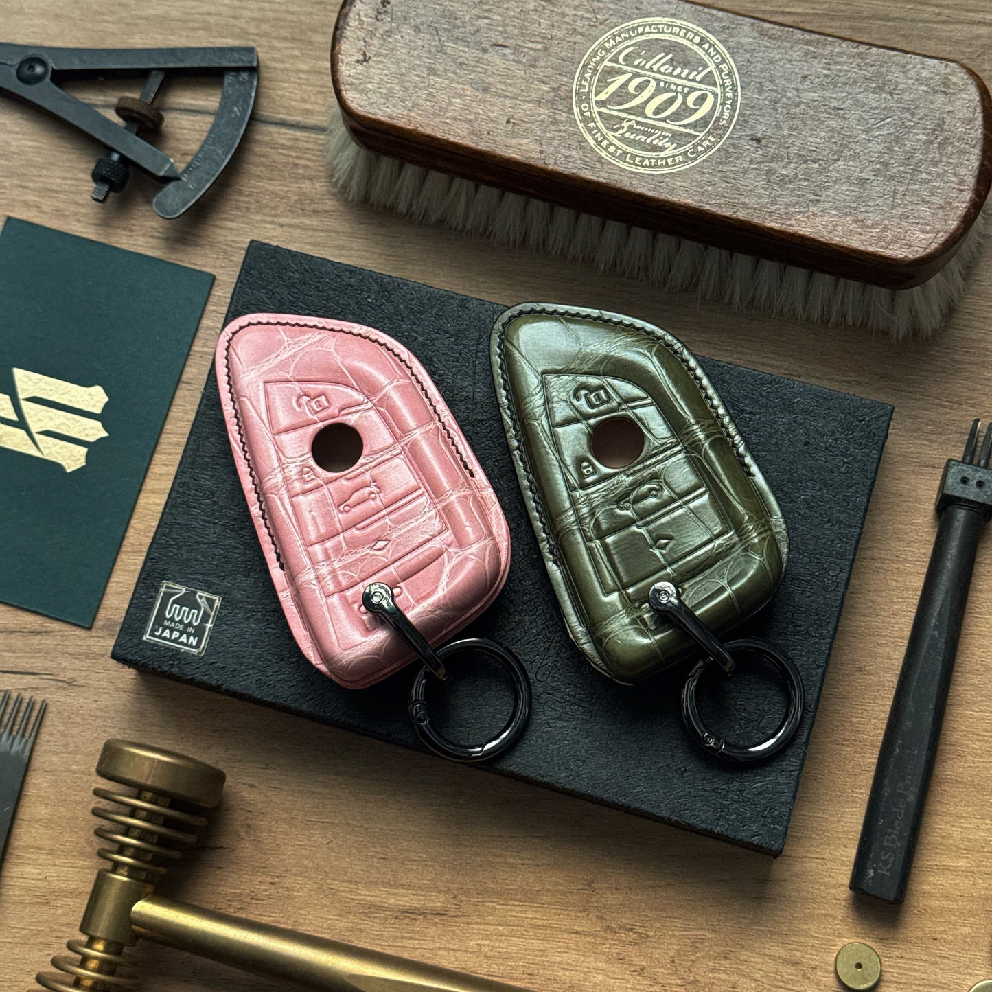 BMW Car Key Fob Cover Leather