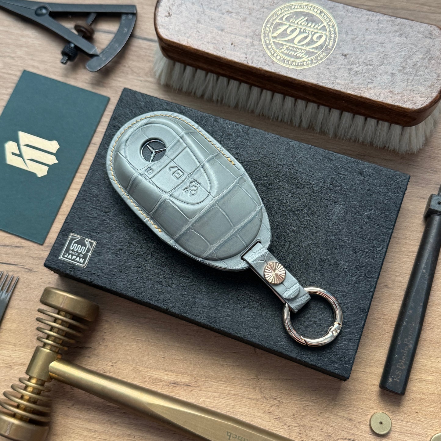 Mercedes Car Key Fob Cover Leather