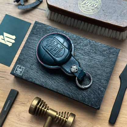 Mini Car Key Fob Cover Leather