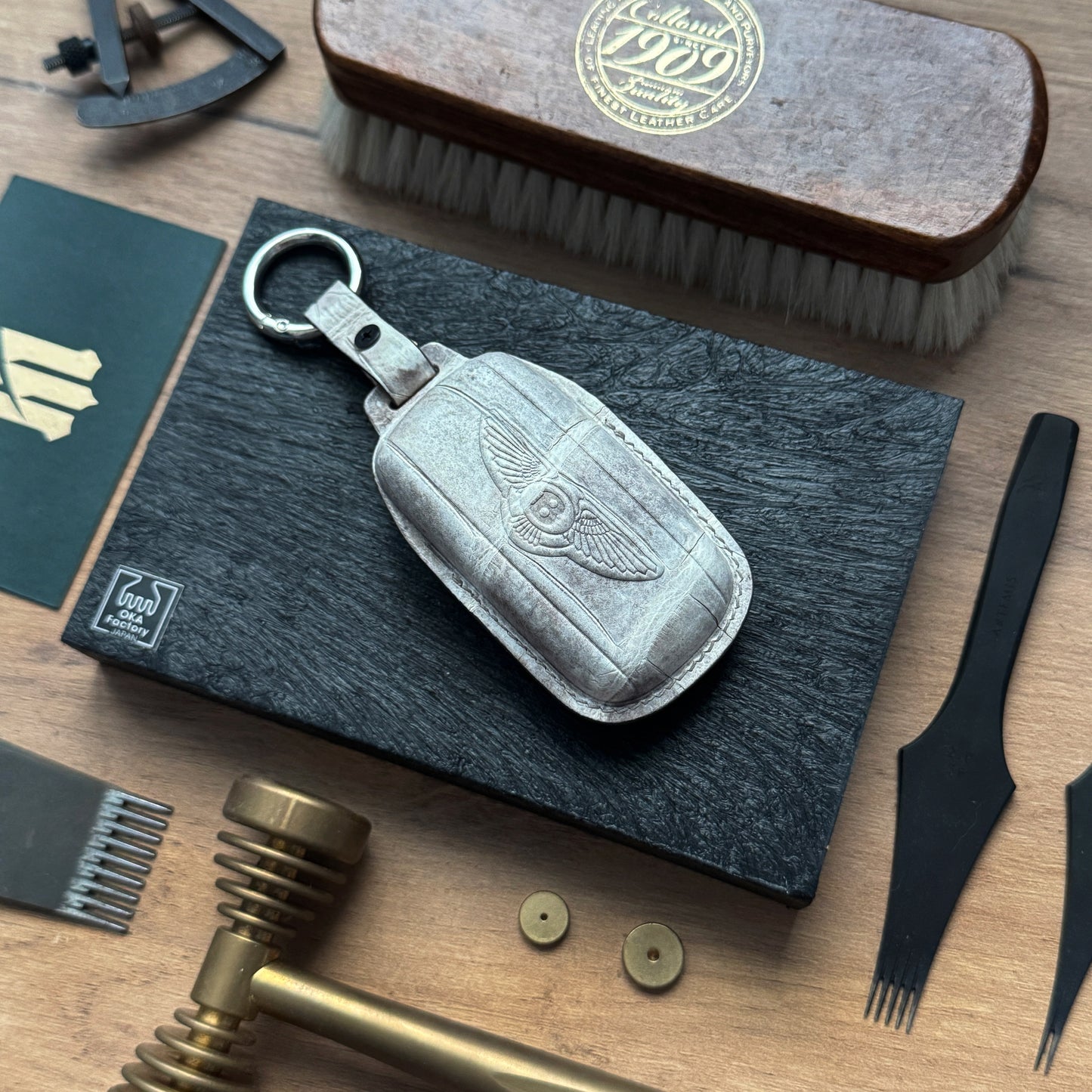 Bentley Car Key Fob Cover Leather