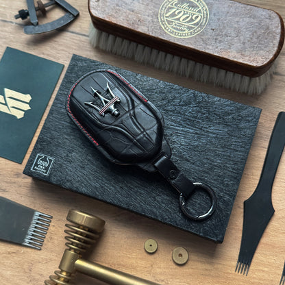 Maserati Car Key Fob Cover Leather