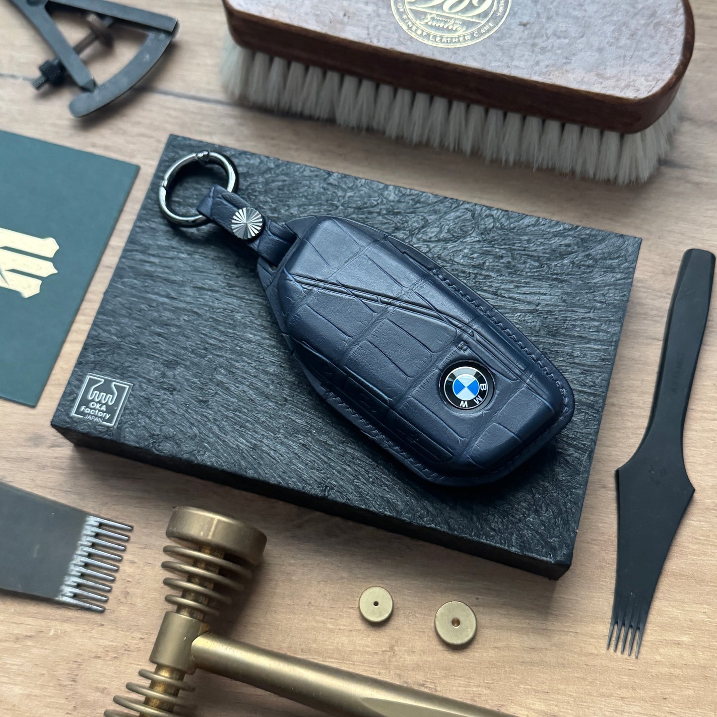 BMW Car Key Fob Cover Leather