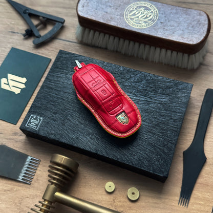 Porsche Car Key Fob Cover Leather